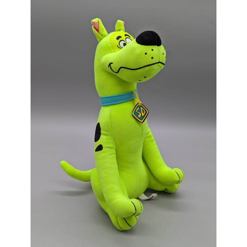 Toy Factory 2020 Scooby-Doo Plush Fluorescent Neon Green Dog 12" Stuffed Animal